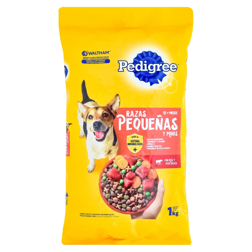 Alimento Pedigree Para Perro Razas Pequeñas - 1 Kg