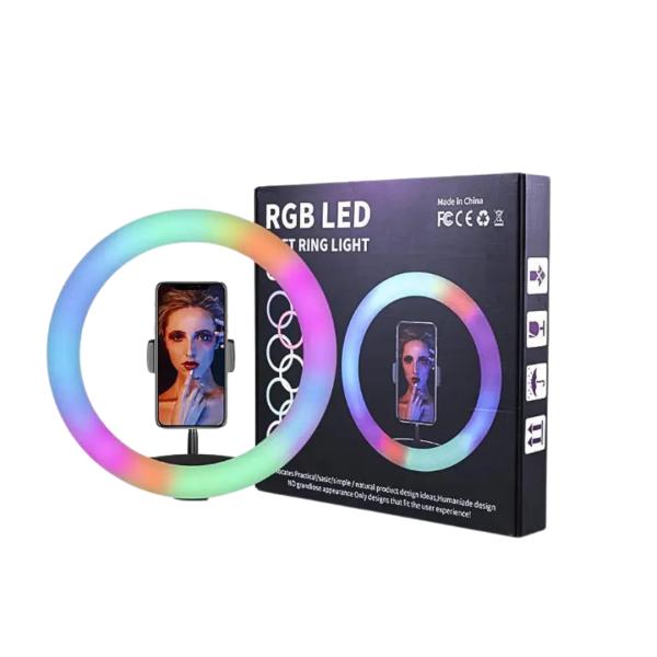 Aro De Luz Led Rgb 13"/33Cm Modelo Mj33