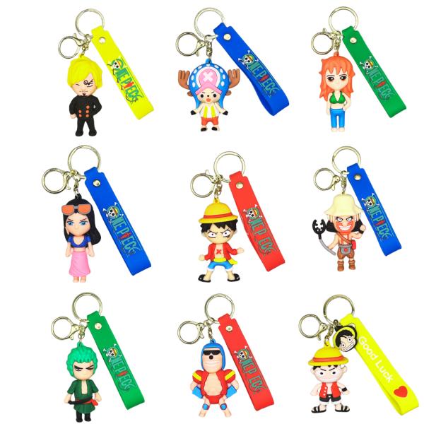 Llavero De Goma De One Piece - Por Unidad Varios Estilos A Elegir