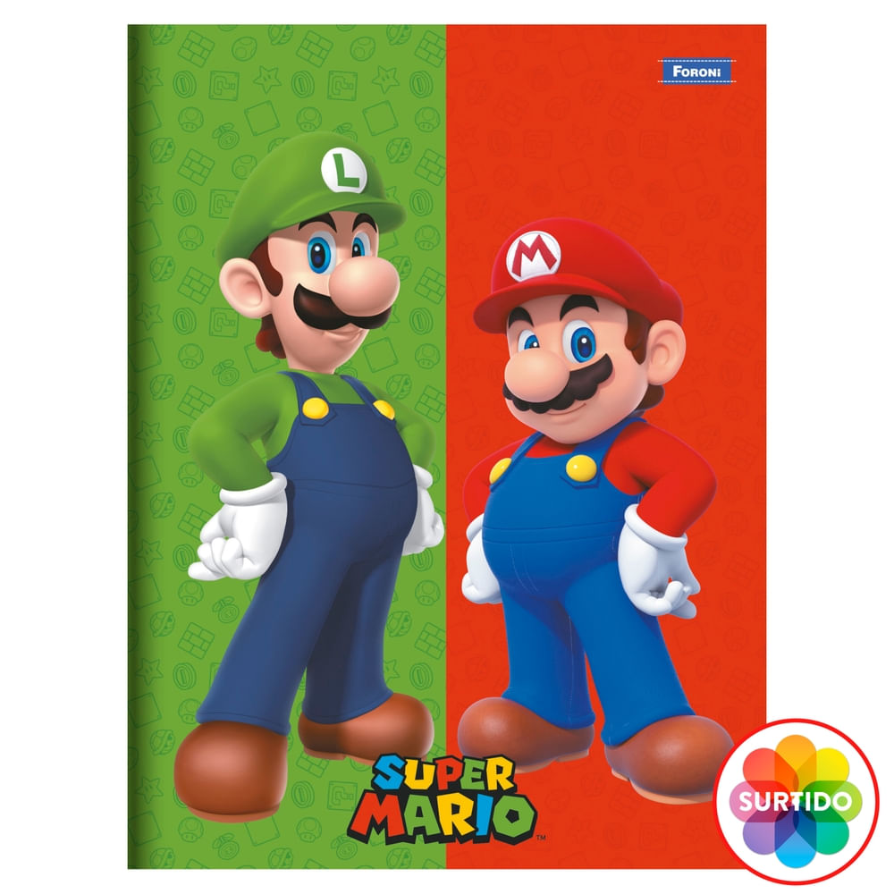 Cuaderno Foroni, Super Mario Surtido -100 Hojas