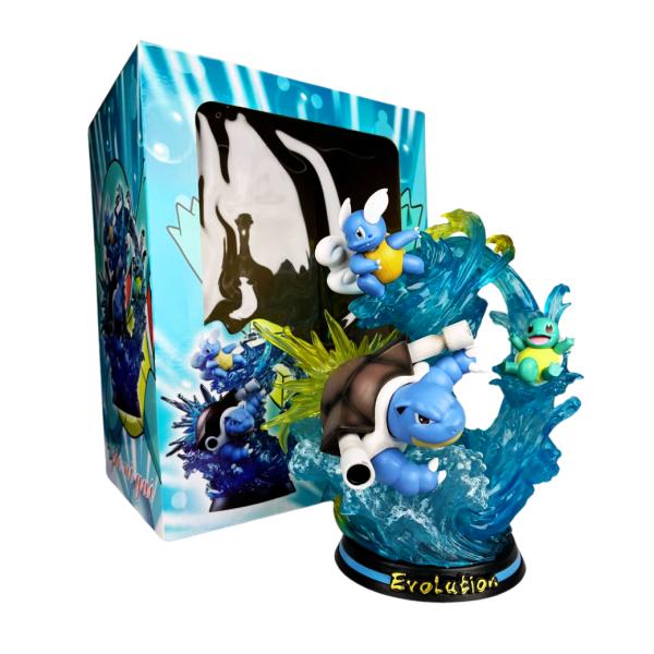 Figura De Squirtle Y Sus Evoluciones - Pokemon