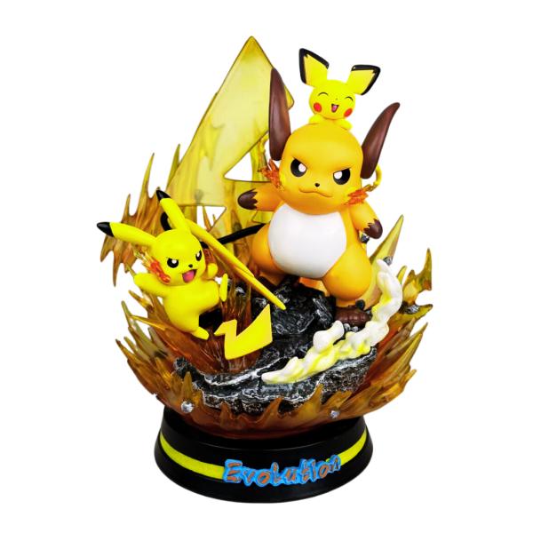 Figura De Pikachu Y Sus Evoluciones- Pokemon