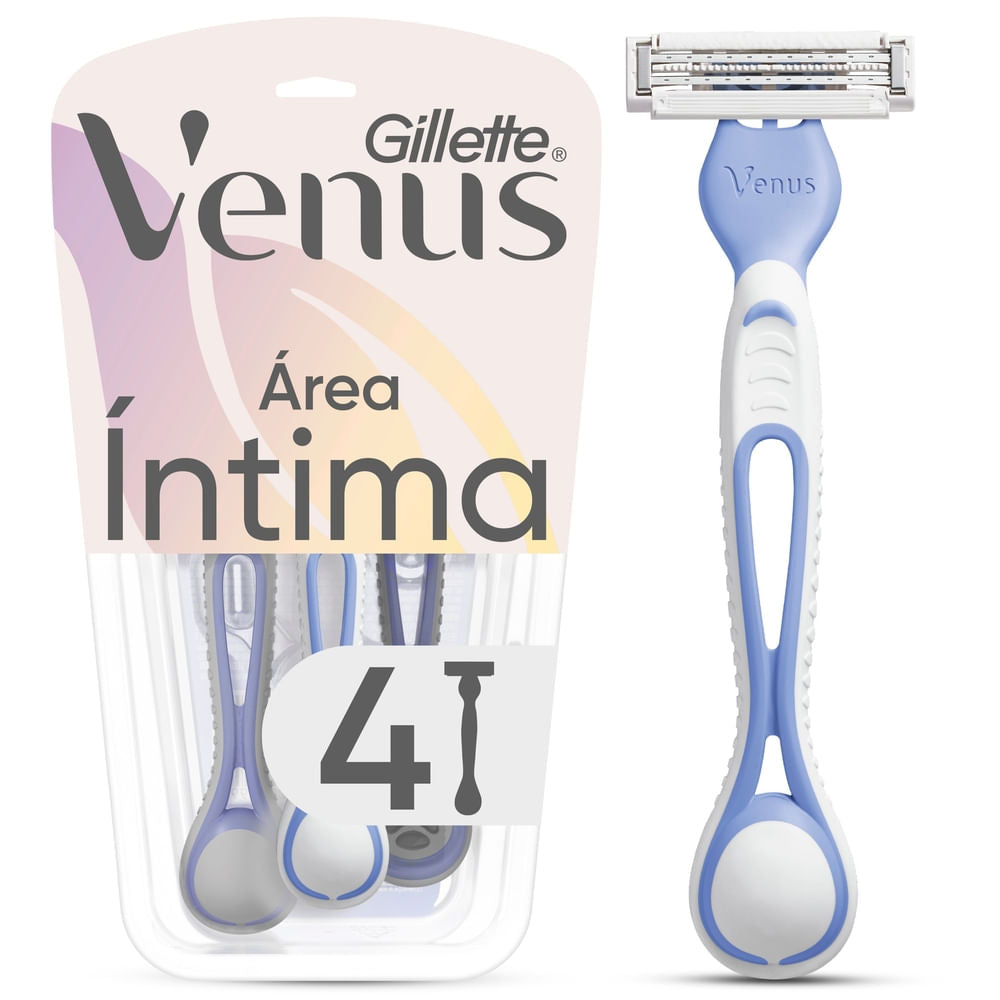 Rasuradora Gillette Para Mujer Venus Íntima - 4 Uds
