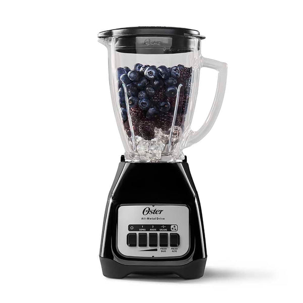 Licuadora Oster Vaso De Vidrio 2 Velocidades Color Negro