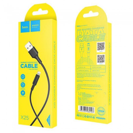 Cables Usb Iphone Lightning Hoco X25 Color Negro