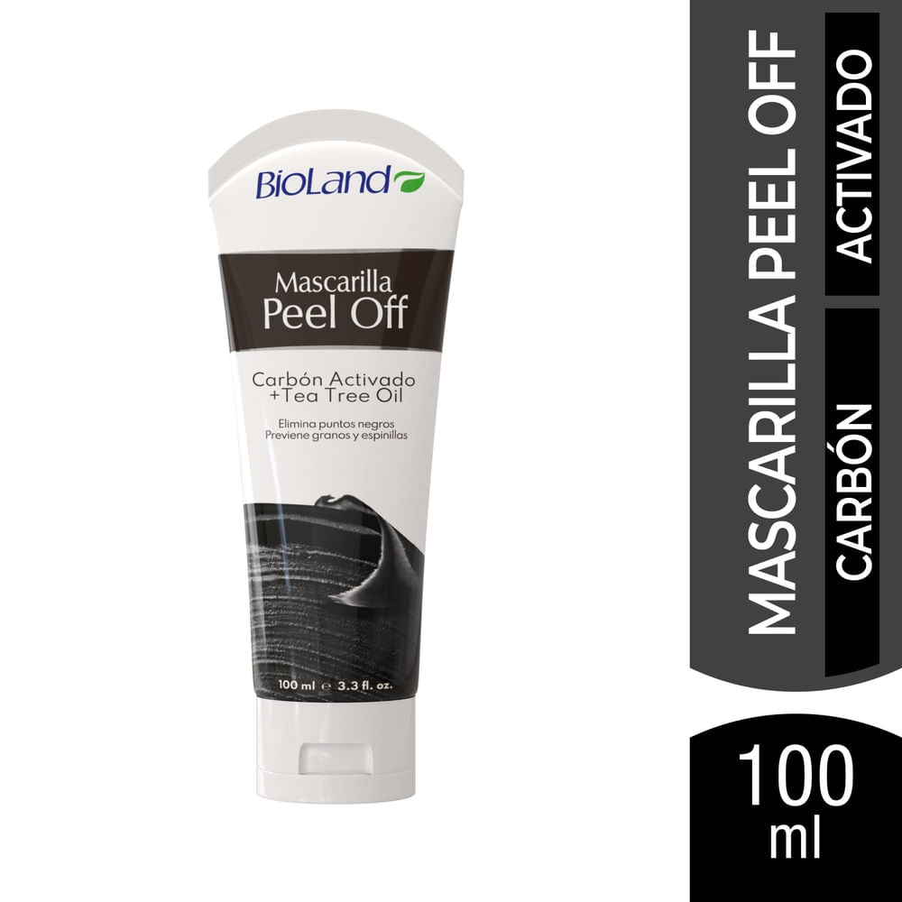 Mascarilla Peel Off Bioland Carbón Activado - 100 Ml