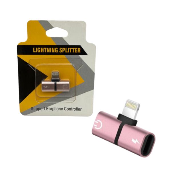 Adaptador Usb Lightning Splitter De 1 A 2 Usb Lightning Iphone