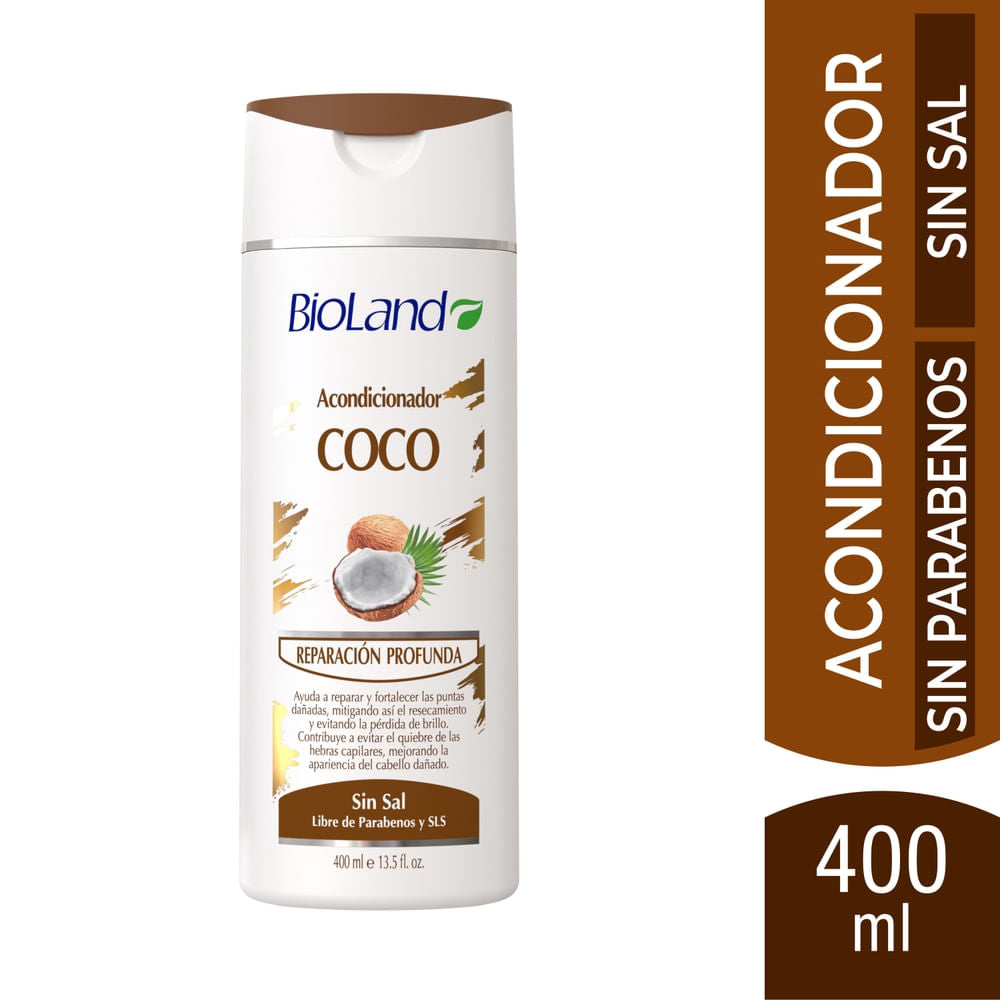 Acondicionador Bioland Coco Reparación Profunda - 400 Ml