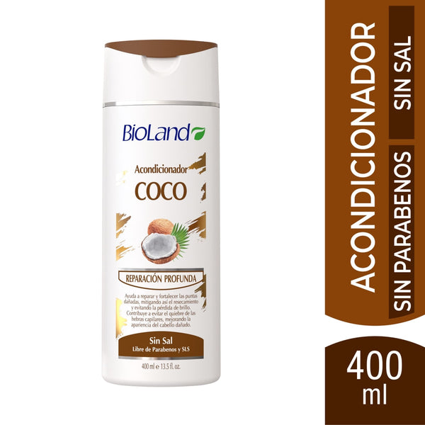 Acondicionador Bioland Coco Reparación Profunda - 400 Ml