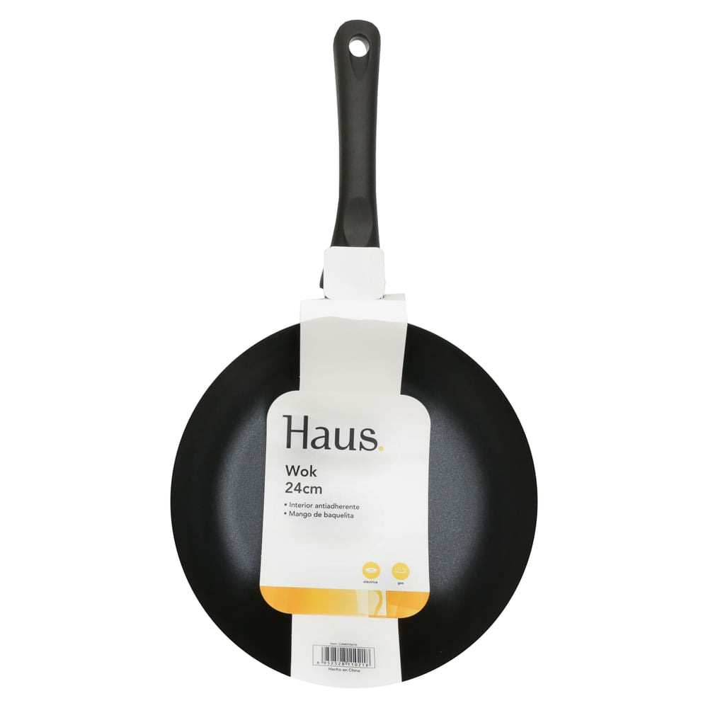 Wok Haus Negro - 24 Cm