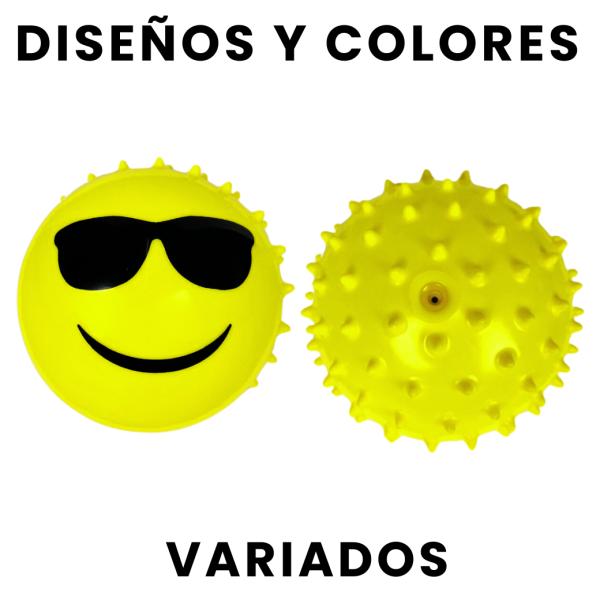 Paquete De 20 Unidades De Bolas De Hule Emoji
