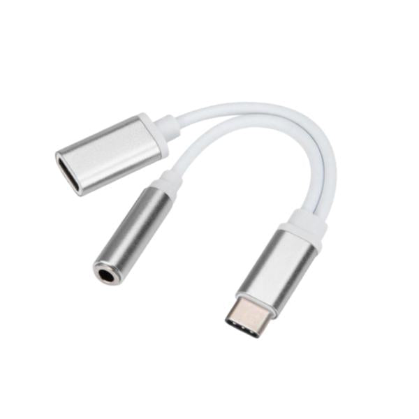 Adaptador  Usb Tipo C Splitter De 1 A 2 Usb Tipo C Con Cable