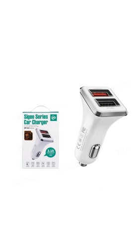 Cubo Carro 2 Usb Wp-C19 Wekome Blanco