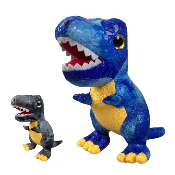 Peluche De Dinosaurio Tiranosaurio Rex - Por Unidad 2 Estilos A Elegir Azul