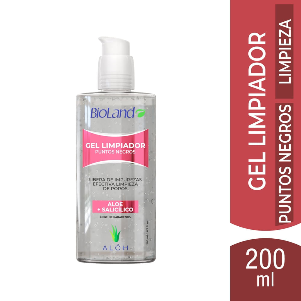Gel Limpiador Facial Bioland Puntos Negros - 200 Ml