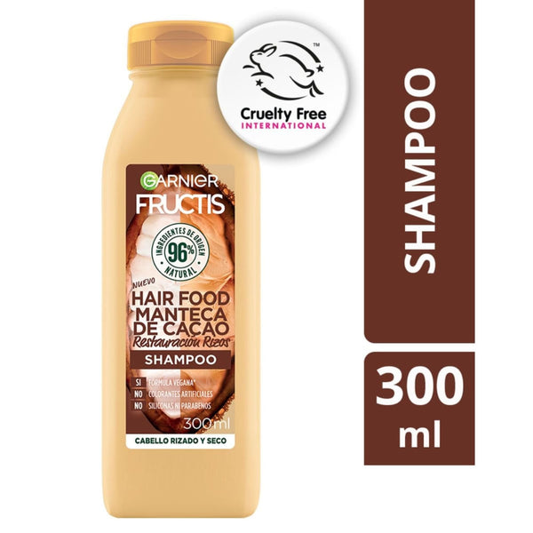Shampoo Garnier Fructis De Manteca De Cacao - 300 Ml