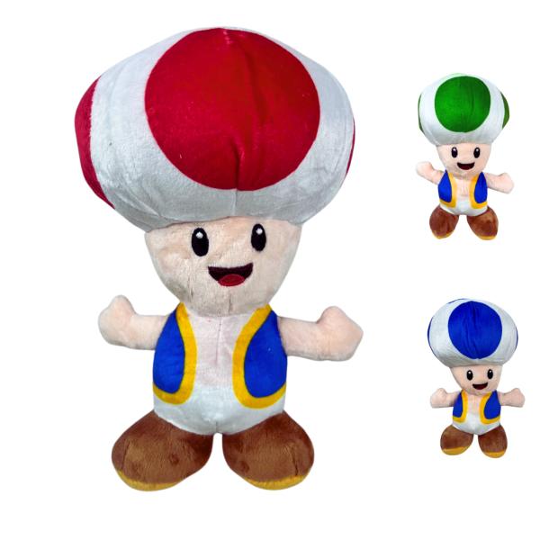 Peluche De Toad - Mario Bros - Por Unidad 3 Estilos A Elegir Rojo
