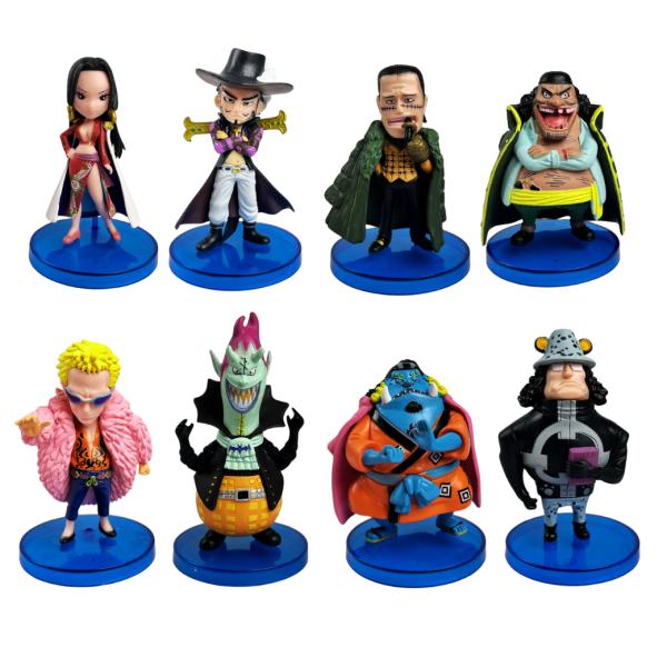 Set de 8 Figuras Coleccionables One Piece – Villanos y Guerreros