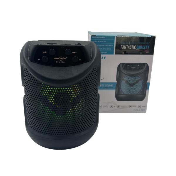 Bocinas Parlante Bluetooth Kts Gts-1390 Negro