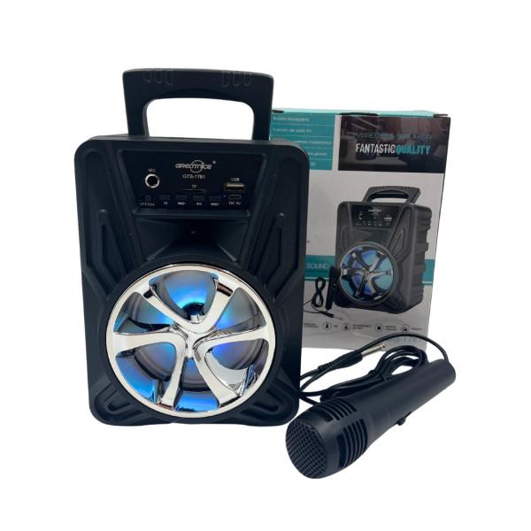 Bocinas Parlante Bluetooth Kts Gts-1781 Gris