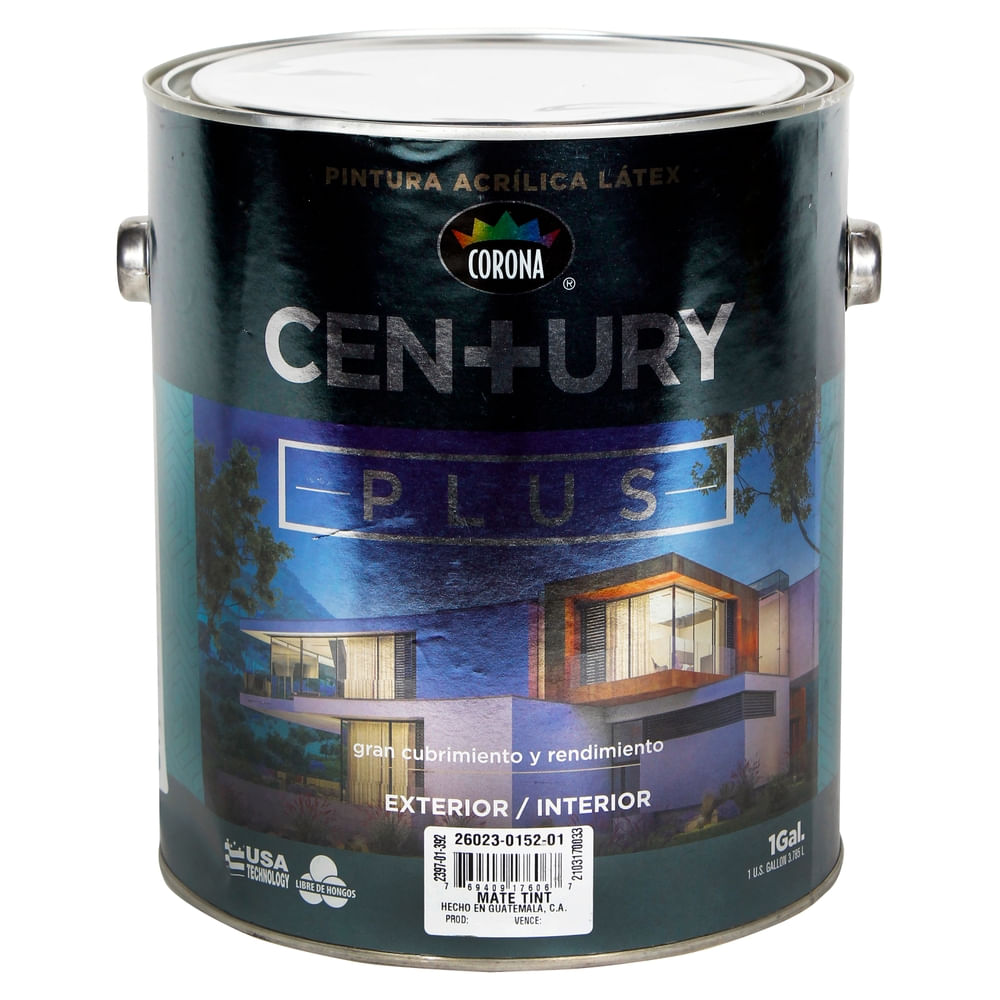 Pintura Century Plus, Mate Tinta -galón