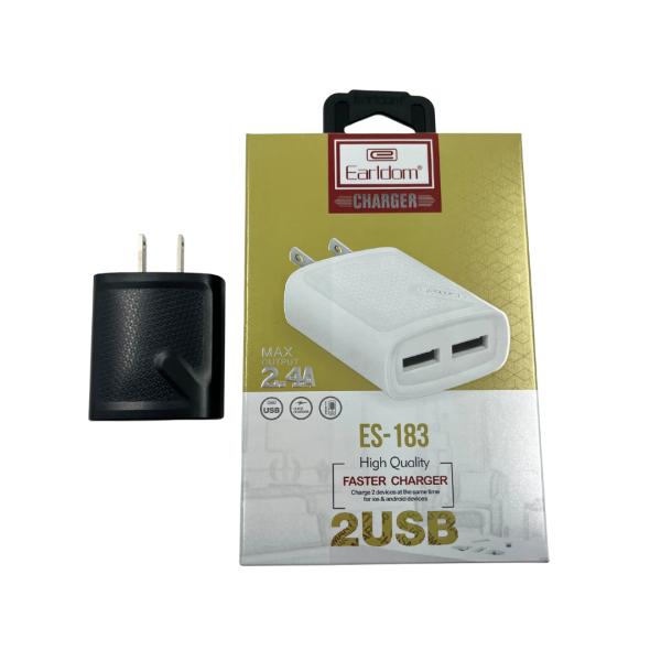 Cargador Cubo Casa Earldom Es-183 Negro