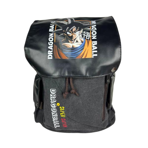 🎒 Bolso Mochila de Goku – Dragon Ball, 44×33 cm, Lona y Cuerina