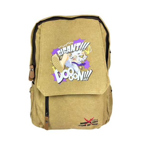 Bolso Lona Caqui De Luffy Gear 5 - One Piece