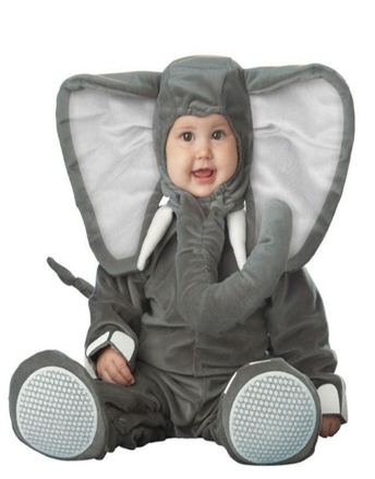 DISFRAZ DE ELEFANTE PARA BEBÉ 80cm 80cm
