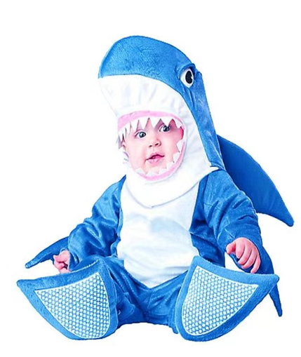 DISFRAZ DE TIBURON PARA BEBÉ 80cm 80cm