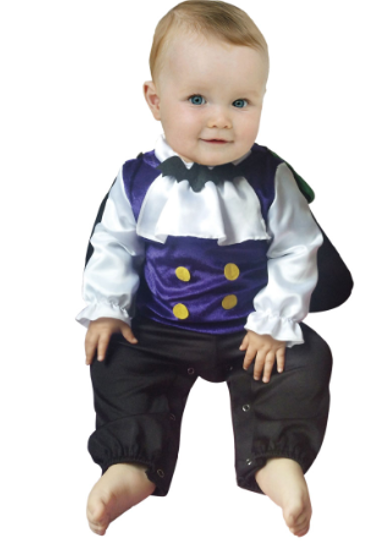 Disfraz de Drácula para Bebé | Pequeño Vampiro con Capa