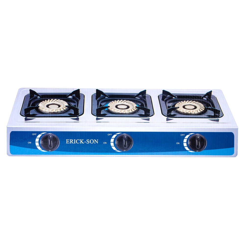 Cocina De Gas Erickson Htg3092 De Mesa 3 Quemadores