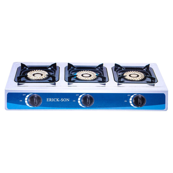 Cocina De Gas Erickson Htg3092 De Mesa 3 Quemadores