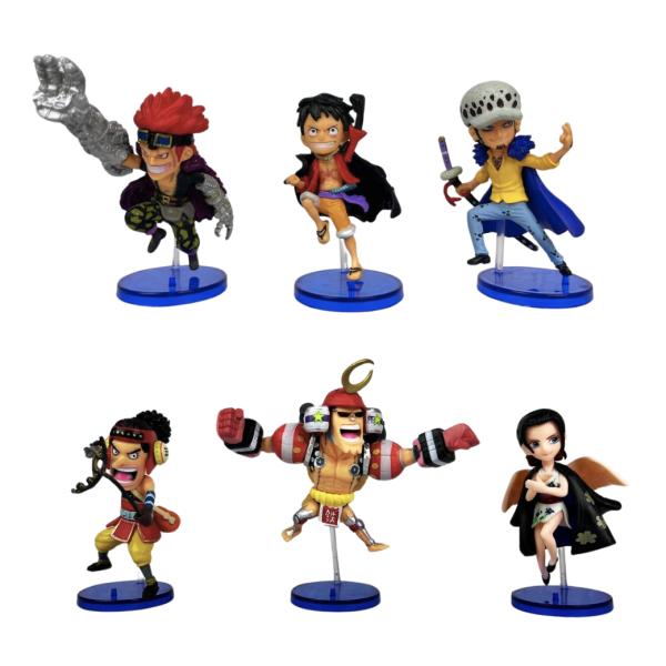 Set de 6 Figuras One Piece – Mini Colección Anime (8-11cm)