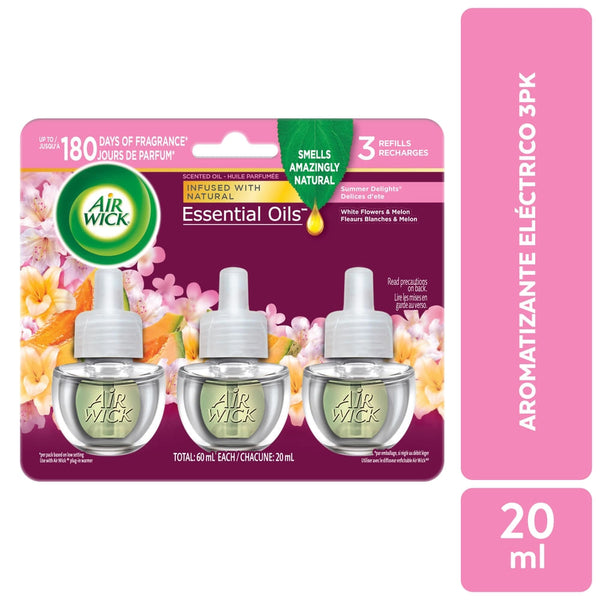 Repuesto De Aromatizante Airwick Summer Delight 3 Pack - 60 Ml