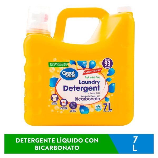 Detergent Líquido Great Value Bicarbonato - 7 L