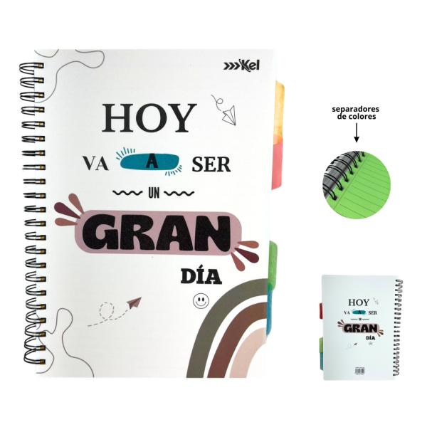 Cuaderno De Resorte Grande