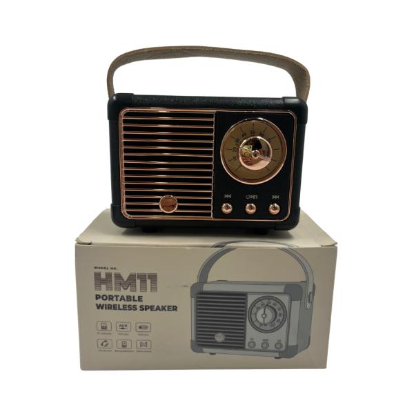 Bocinas Parlante Bluetooth Vintage Hm-11 Negro