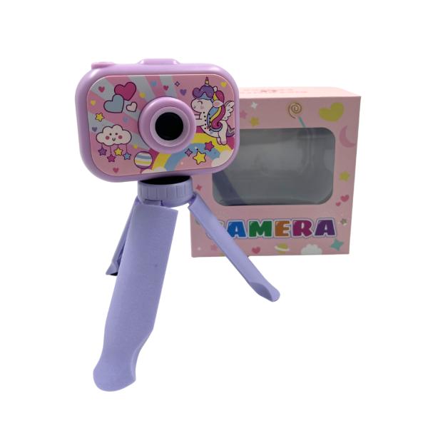Camara De Niños Con Tripode Pequeño Childrens Fun Unicornio Morado