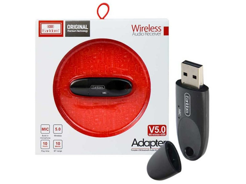 Transmisor De Música Bluetooth Et-M40 Earldom Negro