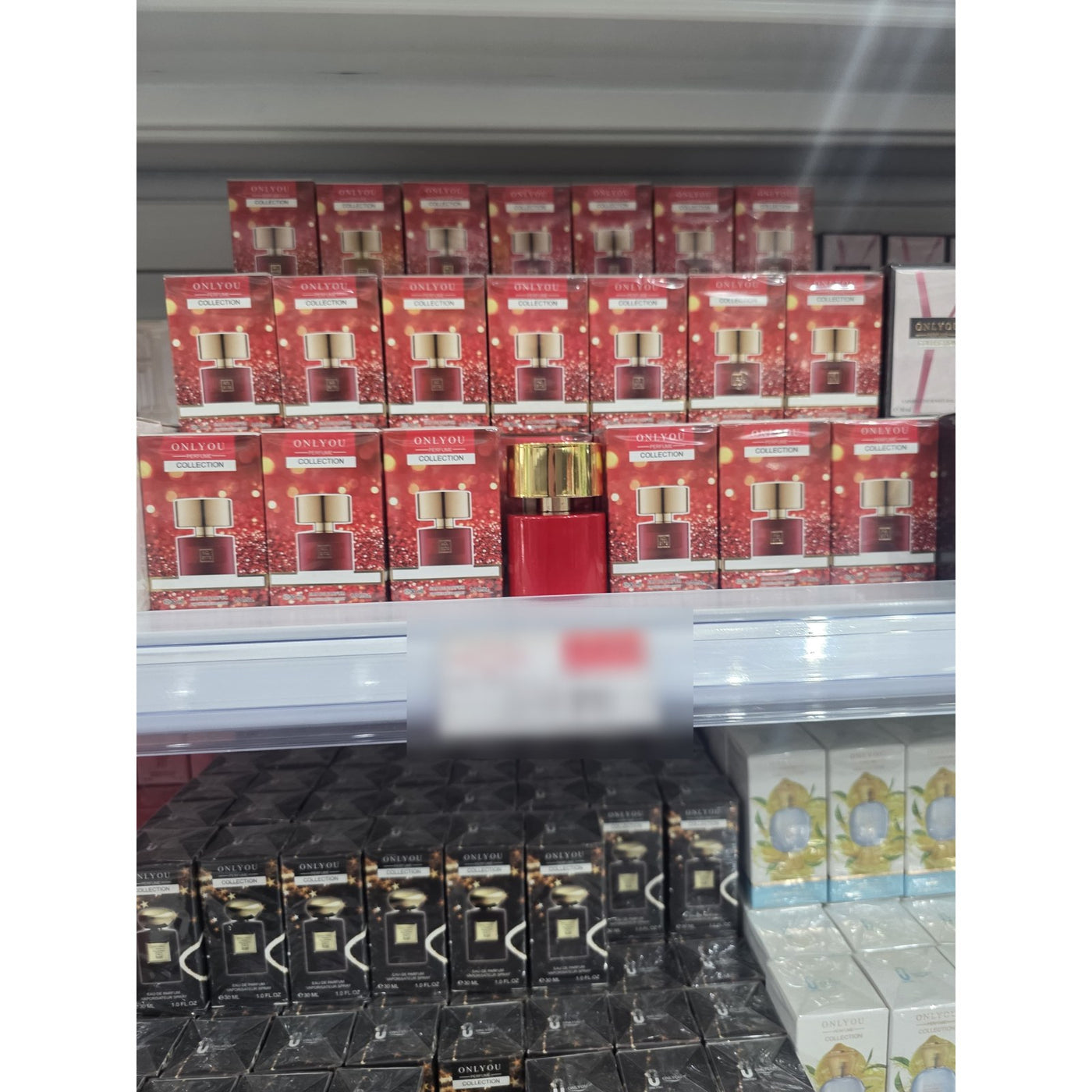 Perfume ONLYOU Collection Eau de Parfum 30ml Frasco Rojo con Tapa Dorada