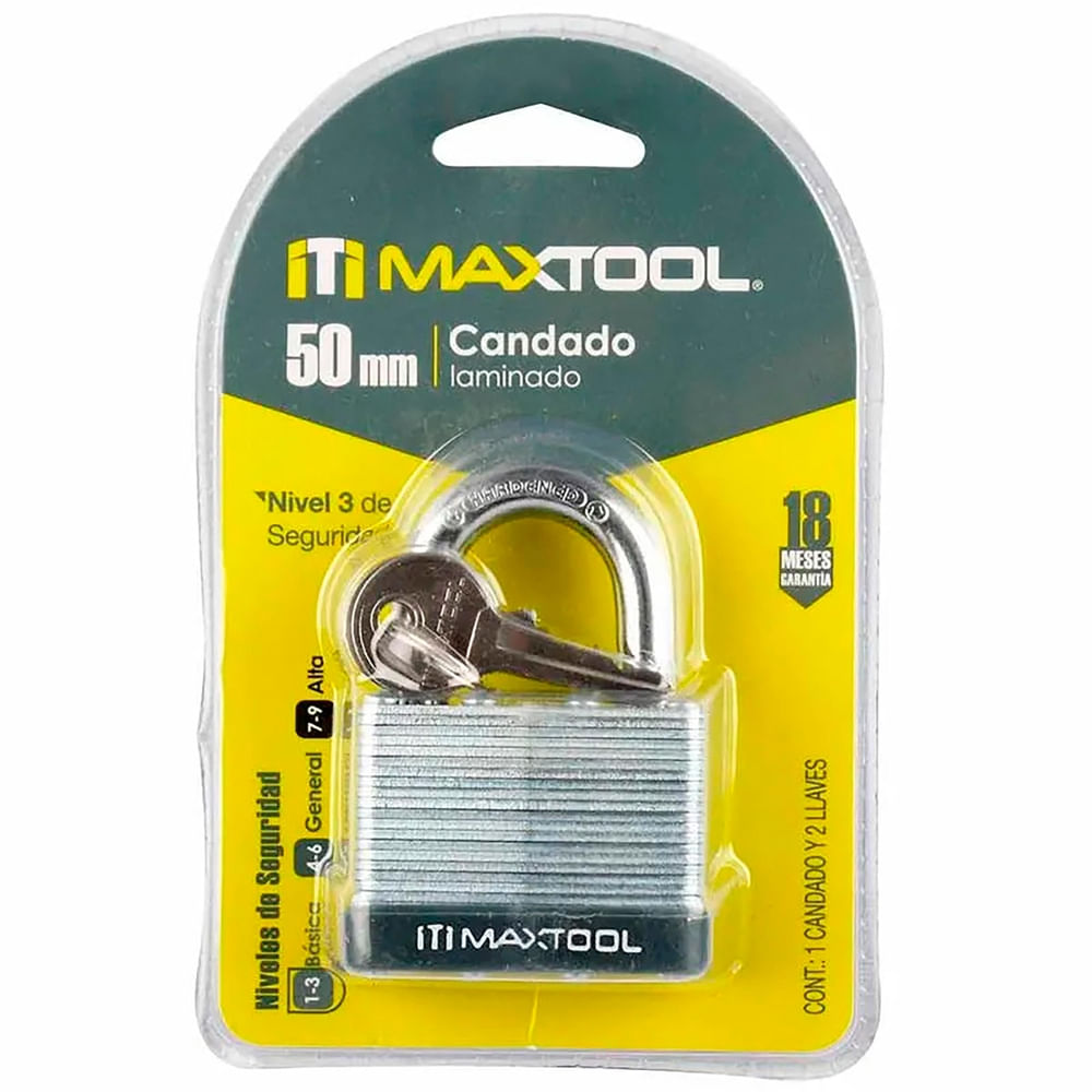 Candado Laminado Maxtool - 50 Mm