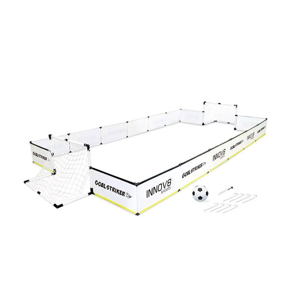 Mini Cancha Fútbol Plástico Y Pvc 426x235x36cm 56pcs