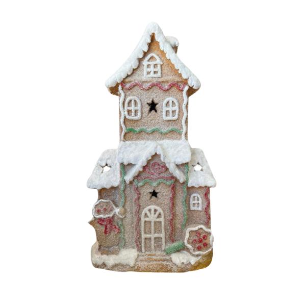 Decoración Casita Navideña de Cerámica (46cm)