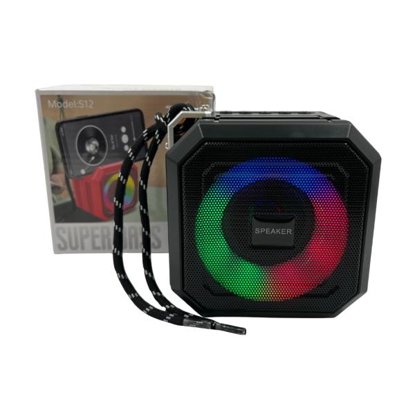 Bocinas Parlante Bluetooth S12 Negro