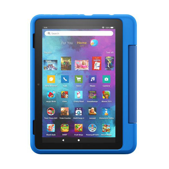 Tablet Fire Hd 8" 32Gb Kids Pro Amazon Celeste Con Diseño