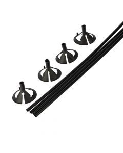 Base Para Globo Plástica Estandar 36und Negro