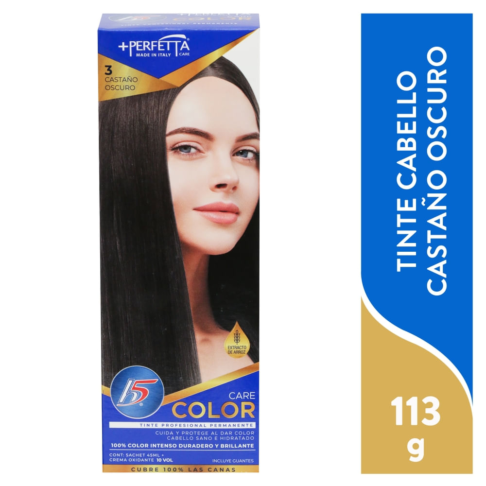 Tinte H5 Perfetta Kit 3 Castaño Oscuro -113 G