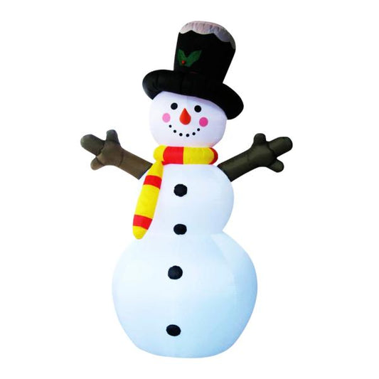 Inflable Muñeco de Nieve Clásico