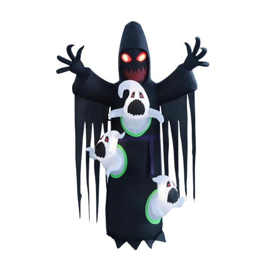 Inflable Fantasma Negro Halloween